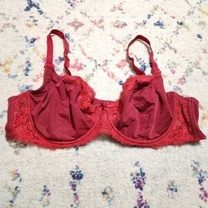 💘 Adore Me Red Lace Bra